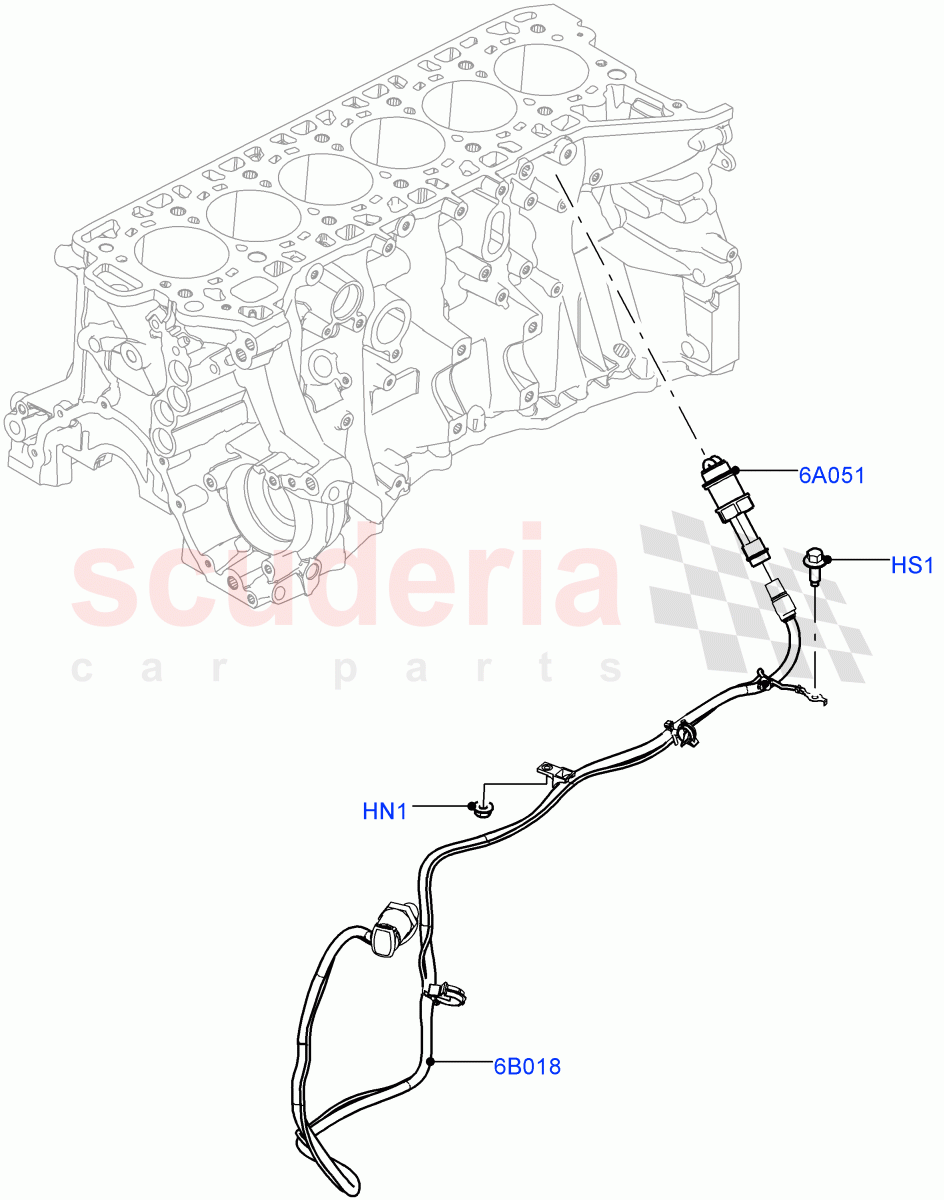 Engine Heater(Nitra Plant Build)(3.0L AJ20P6 Petrol High,Immersion Heater - 700W / 110V,Immersion Heater-700W/220V) of Land Rover Land Rover Discovery 5 (2017+) [3.0 I6 Turbo Petrol AJ20P6]