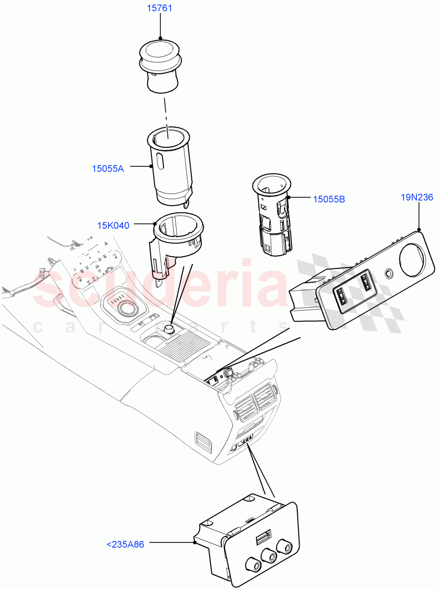 Instrument Panel Related Parts(Itatiaia (Brazil))((V)FROMGT000001) of Land Rover Land Rover Range Rover Evoque (2012-2018) [2.0 Turbo Diesel]