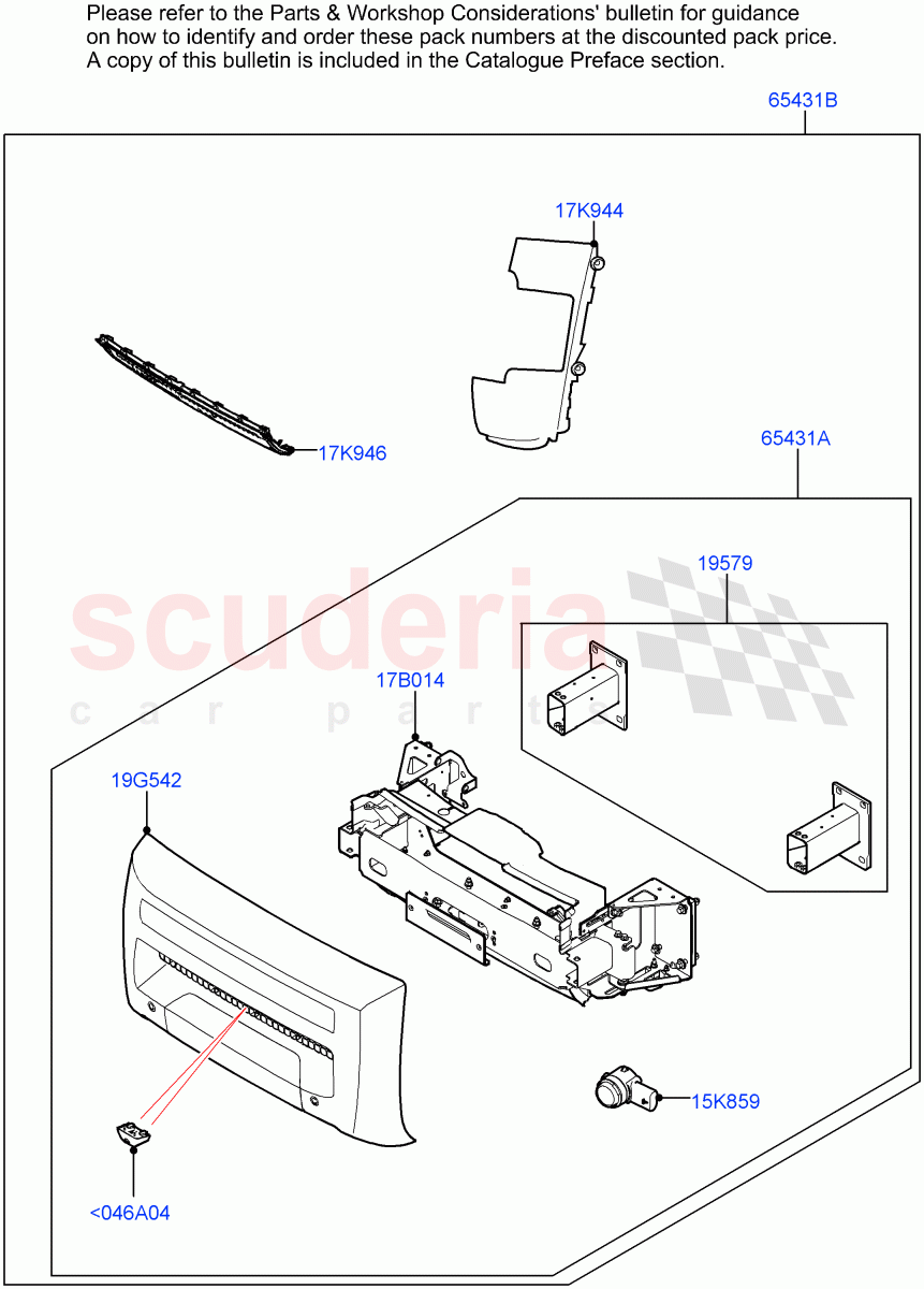 Accessory Pack(Winch Mounting Kit)(With Four Corner Air Suspension) of Land Rover Land Rover Defender (2020+) [2.0 Turbo Petrol AJ200P]