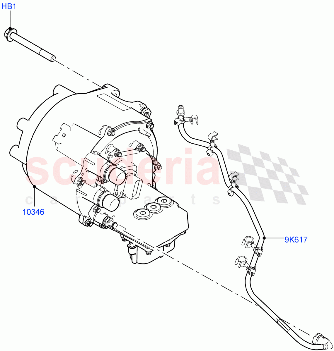 Alternator And Mountings(Changsu (China),Electric Engine Battery-PHEV)((V)FROMKG446857) of Land Rover Land Rover Discovery Sport (2015+) [1.5 I3 Turbo Petrol AJ20P3]