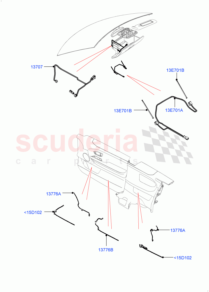 Interior Lamps(2 Door Convertible,Halewood (UK)) of Land Rover Land Rover Range Rover Evoque (2012-2018) [2.0 Turbo Diesel]