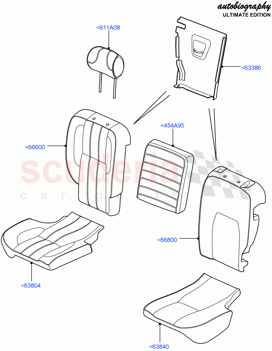 Rear Seat Covers(Autobiography Ultimate Edition)((V)FROMBA344356) of Land Rover Land Rover Range Rover (2010-2012) [3.6 V8 32V DOHC EFI Diesel]