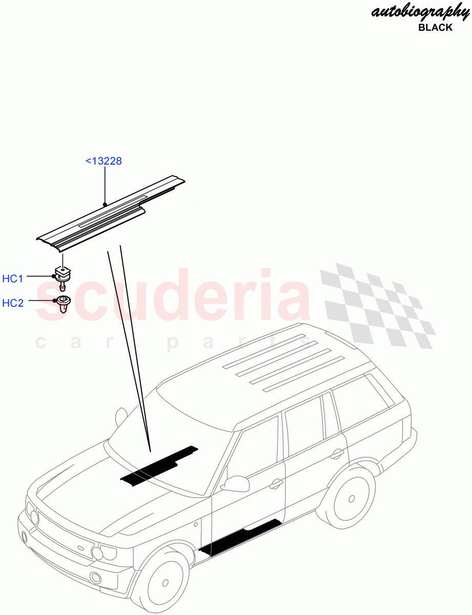 Side Trim(Autobiography Black LE)((V)FROMAA313069) of Land Rover Land Rover Range Rover (2010-2012) [5.0 OHC SGDI NA V8 Petrol]