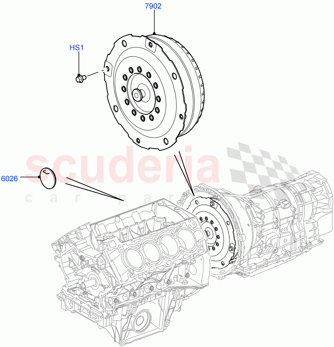 Converter(3.6L V8 32V DOHC EFi Diesel Lion,6 Speed Auto ZF 6HP26 Steptronic,Cologne V6 4.0 EFI (SOHC),Lion Diesel 2.7 V6 (140KW))((V)FROMAA000001) of Land Rover Land Rover Range Rover Sport (2010-2013) [5.0 OHC SGDI SC V8 Petrol]