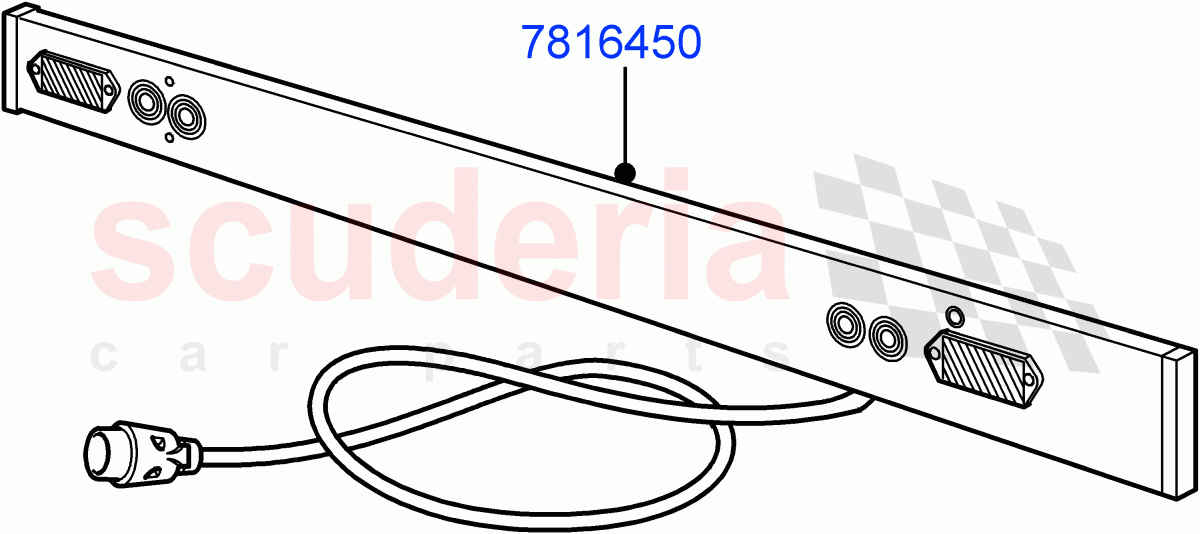 Towing Electrics(Accessory, Lighting Board)(Halewood (UK)) of Land Rover Land Rover Range Rover Evoque (2019+) [2.0 Turbo Diesel AJ21D4]