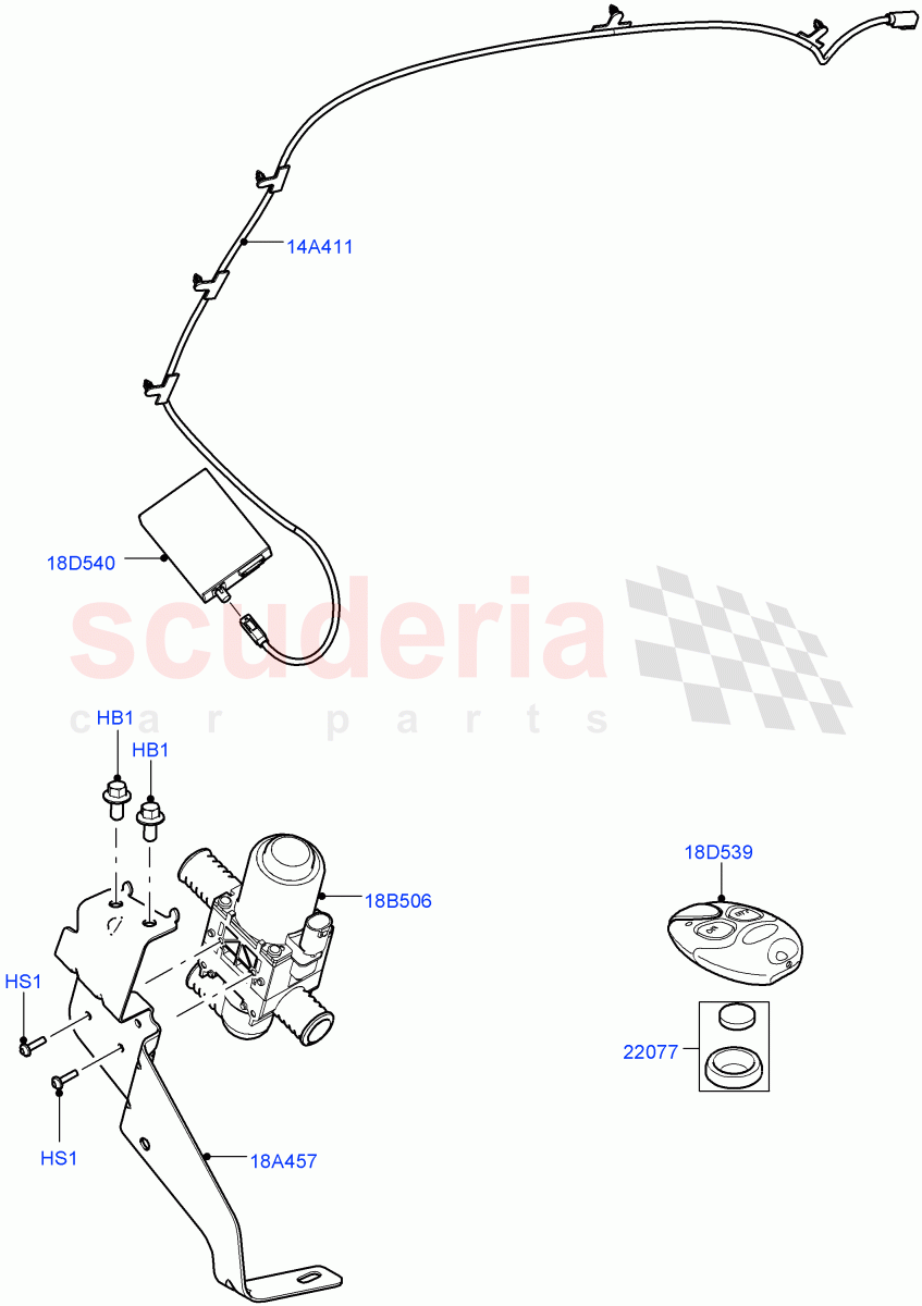 Auxiliary Fuel Fired Pre-Heater(Page A)(With Fuel Fired Heater)((V)FROMAA000001) of Land Rover Land Rover Discovery 4 (2010-2016) [3.0 DOHC GDI SC V6 Petrol]