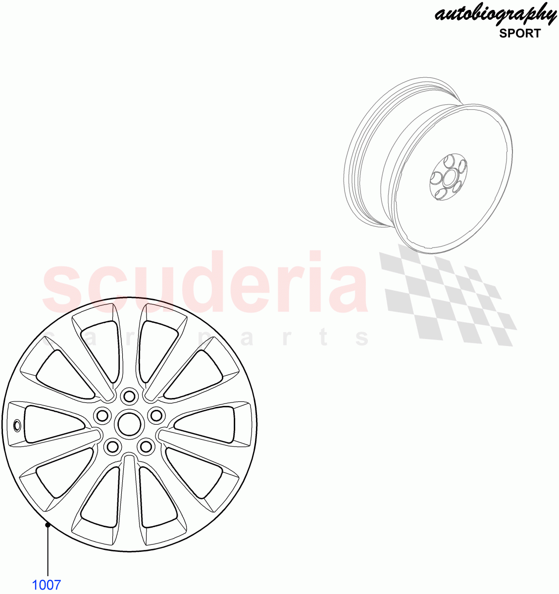 Wheels(Autobiography Sales Badge)((V)FROMAA000001) of Land Rover Land Rover Range Rover Sport (2010-2013) [5.0 OHC SGDI SC V8 Petrol]