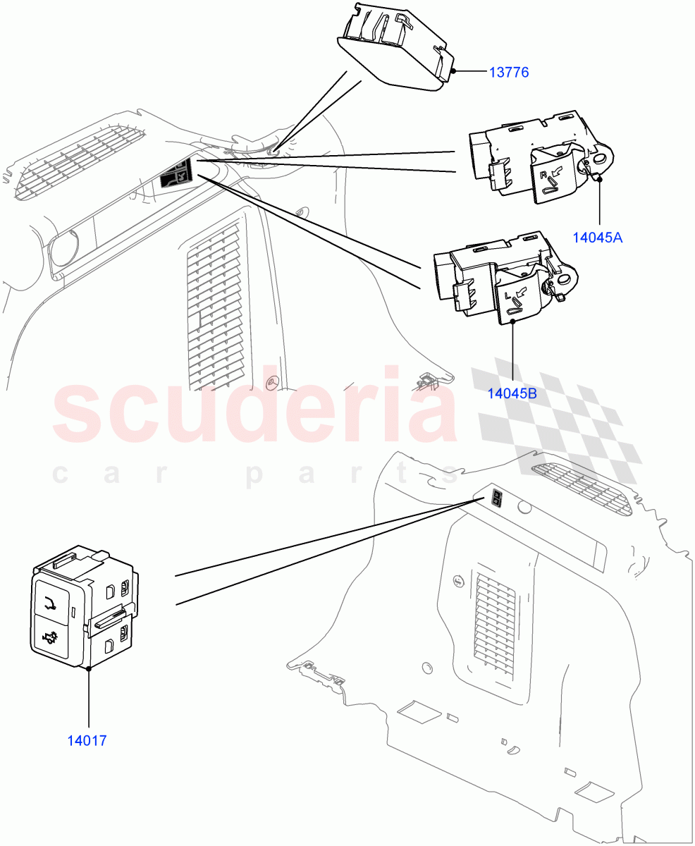 Switches(Load Compartment)(Halewood (UK)) of Land Rover Land Rover Discovery Sport (2015+) [1.5 I3 Turbo Petrol AJ20P3]