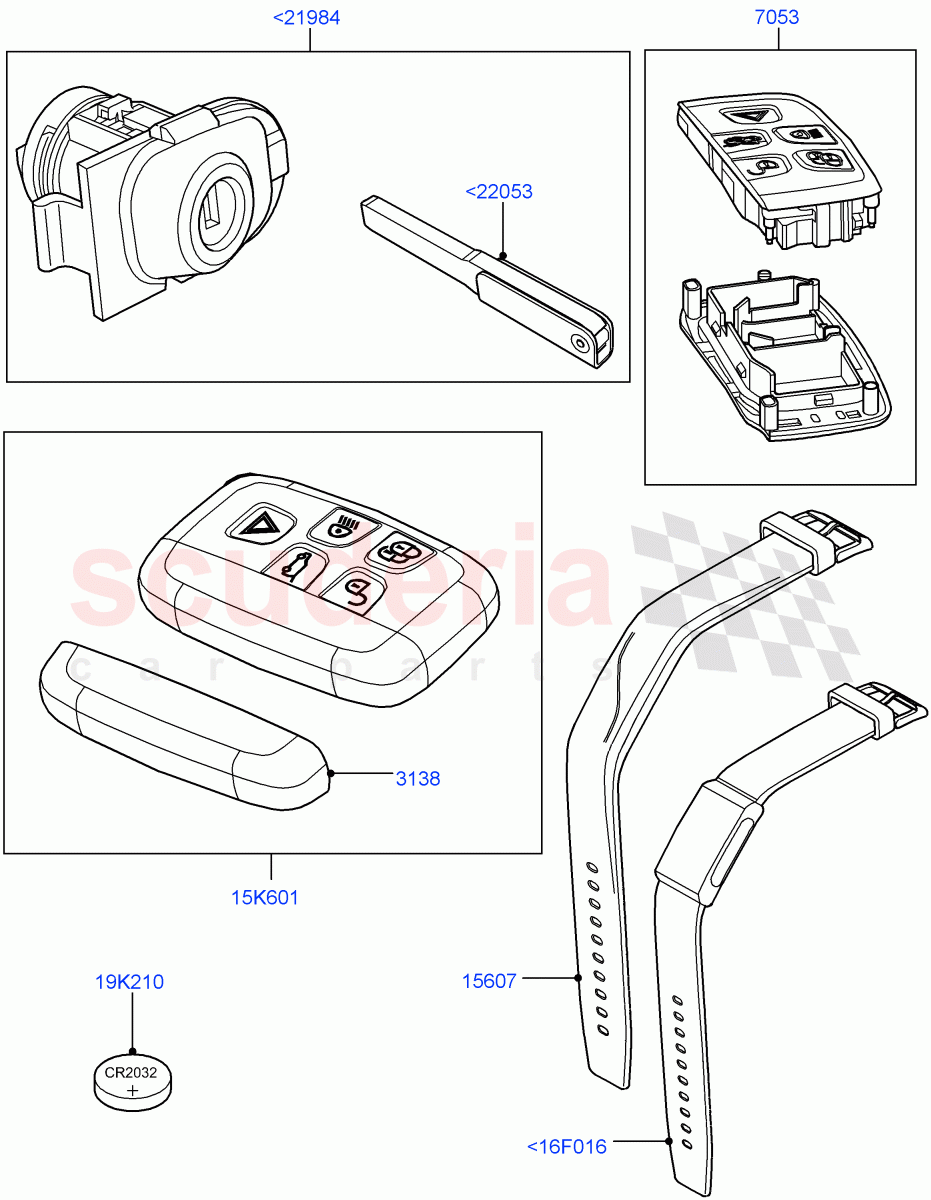 Vehicle Lock Sets And Repair Kits (Changsu (China)) ((V) FROMFG000001) of Land Rover Land Rover Discovery Sport (2015+) [2.0 Turbo Diesel]