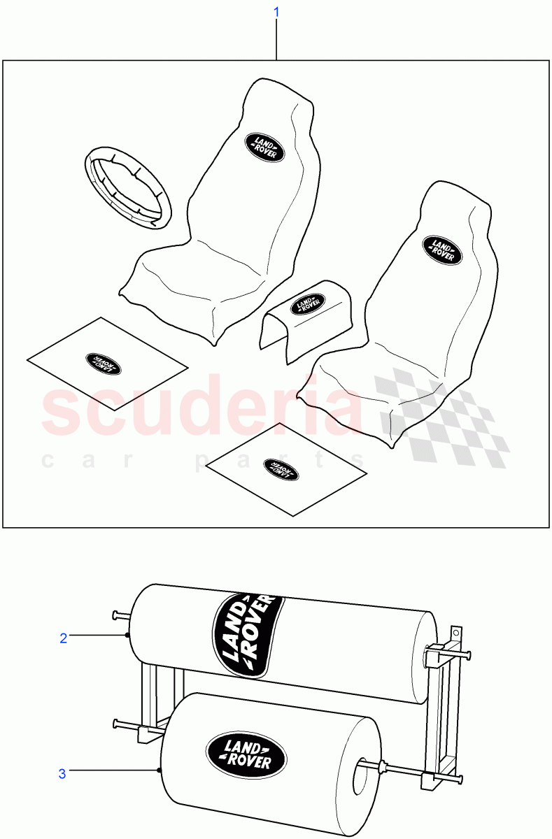 Interior Protection((V)FROM7A000001) of Land Rover Land Rover Defender (2007-2016)