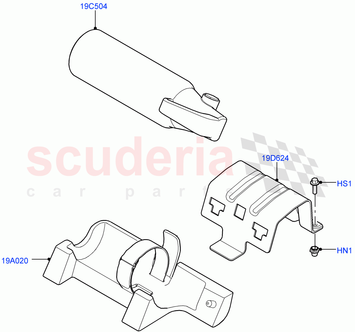 Emergency Equipment(Halewood (UK),With Fire Extinguisher)((V)FROMLH000001) of Land Rover Land Rover Discovery Sport (2015+) [2.2 Single Turbo Diesel]