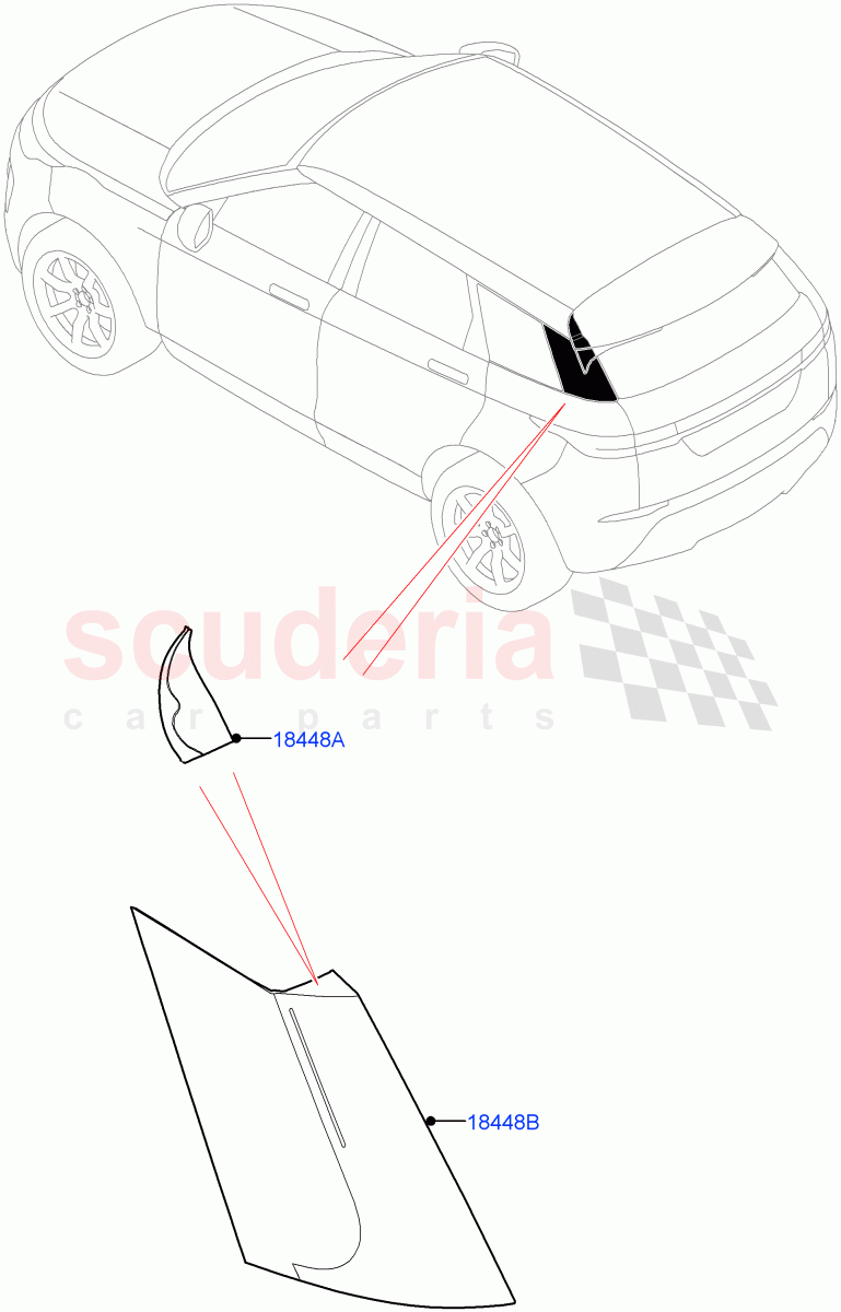 Luggage Compartment Door(Finisher)(Itatiaia (Brazil)) of Land Rover Land Rover Range Rover Evoque (2019+) [2.0 Turbo Diesel AJ21D4]