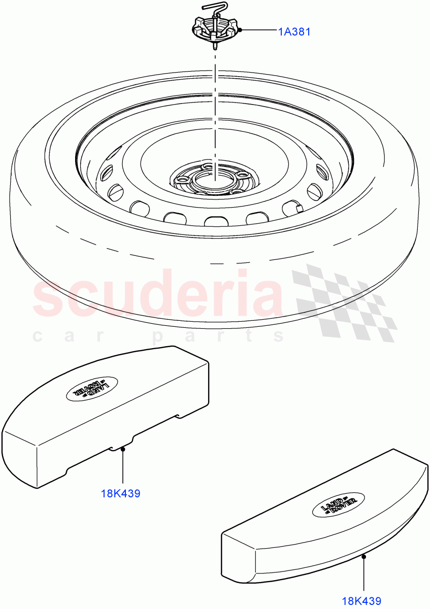 Spare Wheel Carrier((V)FROMAA000001) of Land Rover Land Rover Range Rover (2010-2012) [5.0 OHC SGDI SC V8 Petrol]