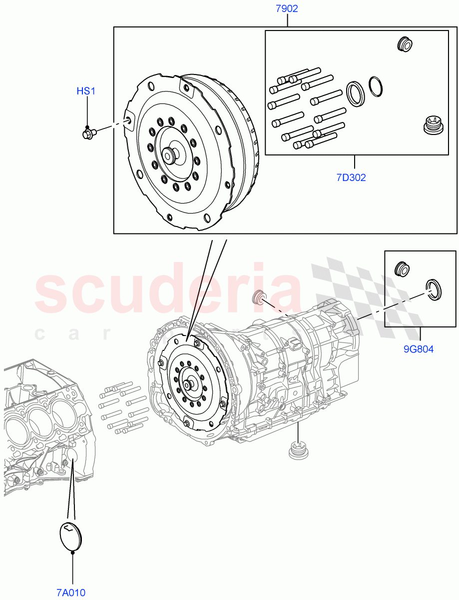 Converter(2.0L 16V TIVCT T/C 240PS Petrol,8 Speed Auto Trans ZF 8HP70 4WD,5.0L OHC SGDI SC V8 Petrol - AJ133,3.0L DOHC GDI SC V6 PETROL,5.0L OHC SGDI NA V8 Petrol - AJ133,5.0 Petrol AJ133 DOHC CDA,5.0L P AJ133 DOHC CDA S/C Enhanced) of Land Rover Land Rover Range Rover Sport (2014+) [2.0 Turbo Petrol GTDI]