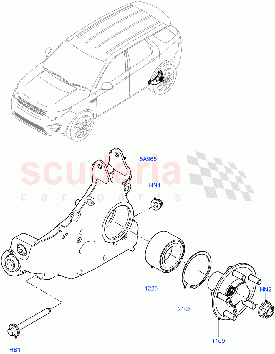 Rear Knuckle And Hub(Changsu (China))((V)FROMKG446857) of Land Rover Land Rover Discovery Sport (2015+) [2.2 Single Turbo Diesel]