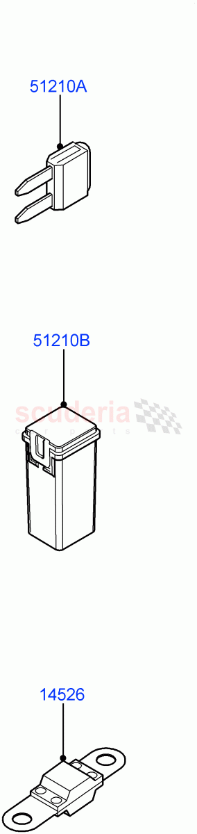 Fuses, Holders And Circuit Breakers of Land Rover Land Rover Range Rover Velar (2017+) [3.0 Diesel 24V DOHC TC]