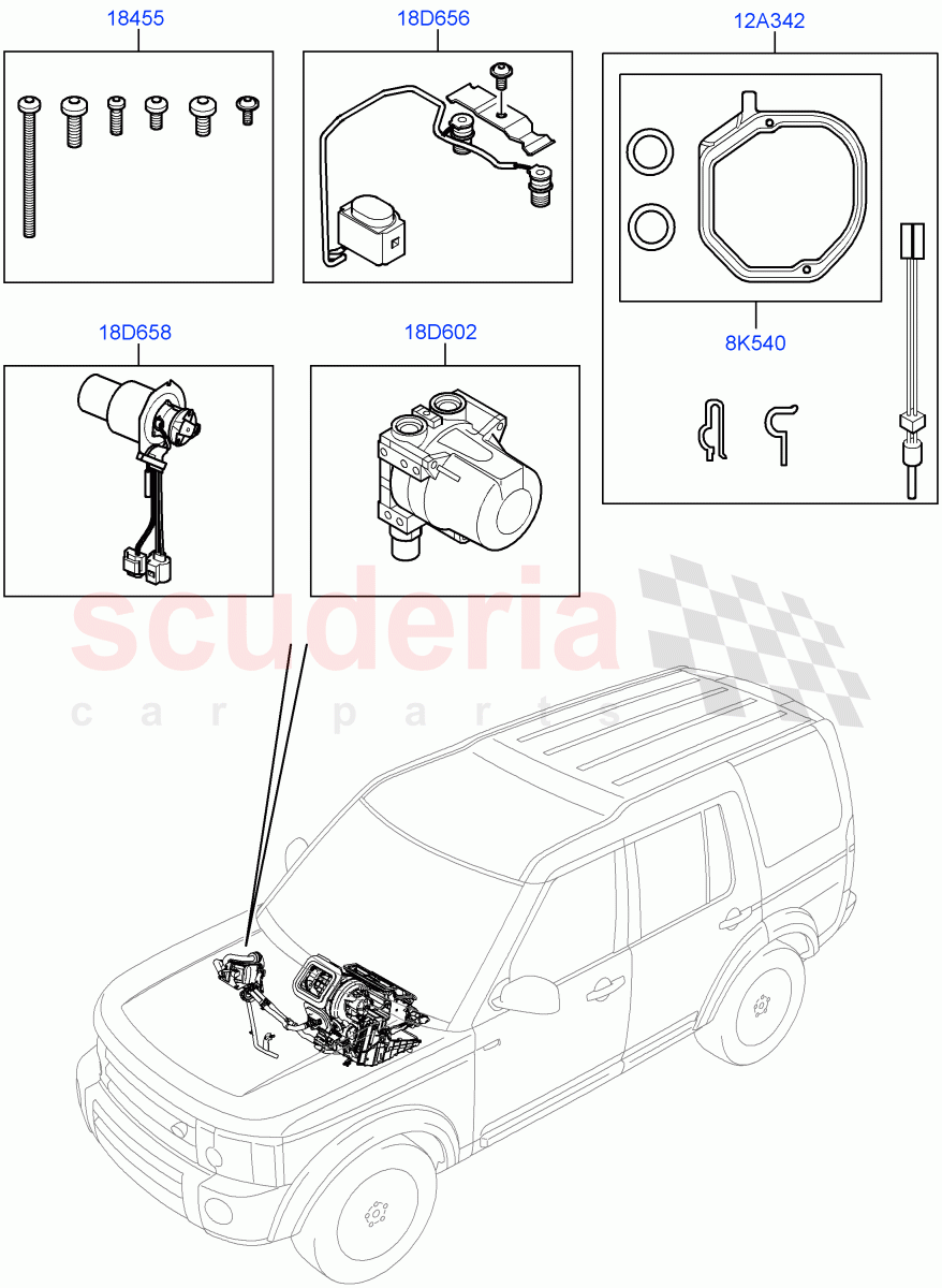 Auxiliary Fuel Fired Pre-Heater(Page C)(With Fuel Fired Heater)((V)FROMAA000001) of Land Rover Land Rover Discovery 4 (2010-2016) [3.0 Diesel 24V DOHC TC]