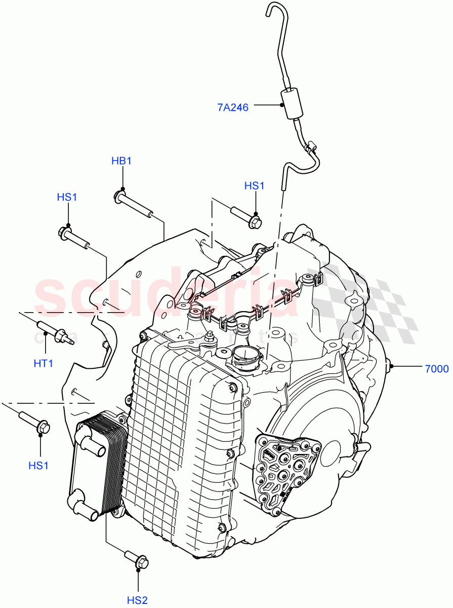 Auto Trans Assy & Speedometer Drive(2.0L 16V TIVCT T/C 240PS Petrol,9 Speed Auto AWD,Halewood (UK),2.0L 16V TIVCT T/C Gen2 Petrol)((V)FROMEH000001) of Land Rover Land Rover Range Rover Evoque (2012-2018) [2.0 Turbo Petrol GTDI]