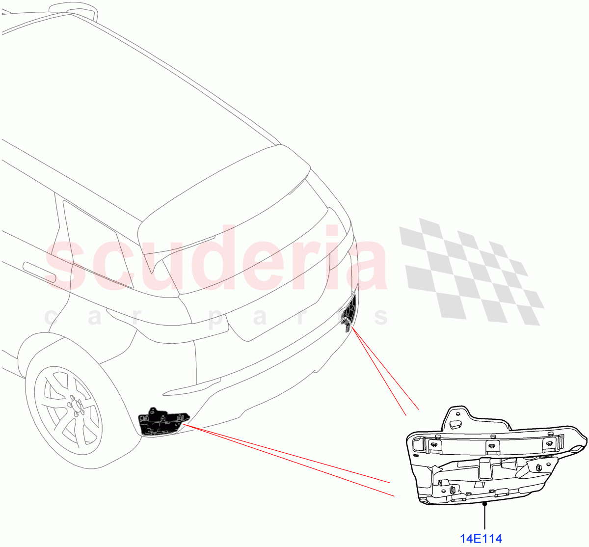 Vehicle Modules And Sensors(Tailgate - Hands Free,Changsu (China)) of Land Rover Land Rover Range Rover Evoque (2019+) [2.0 Turbo Petrol AJ200P]