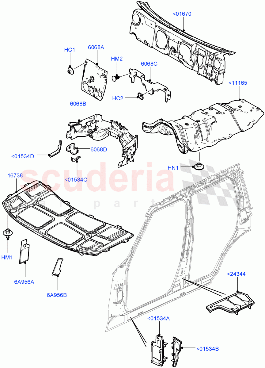 Insulators - Front(Less Armoured)((V)FROMAA000001) of Land Rover Land Rover Range Rover (2010-2012) [5.0 OHC SGDI NA V8 Petrol]