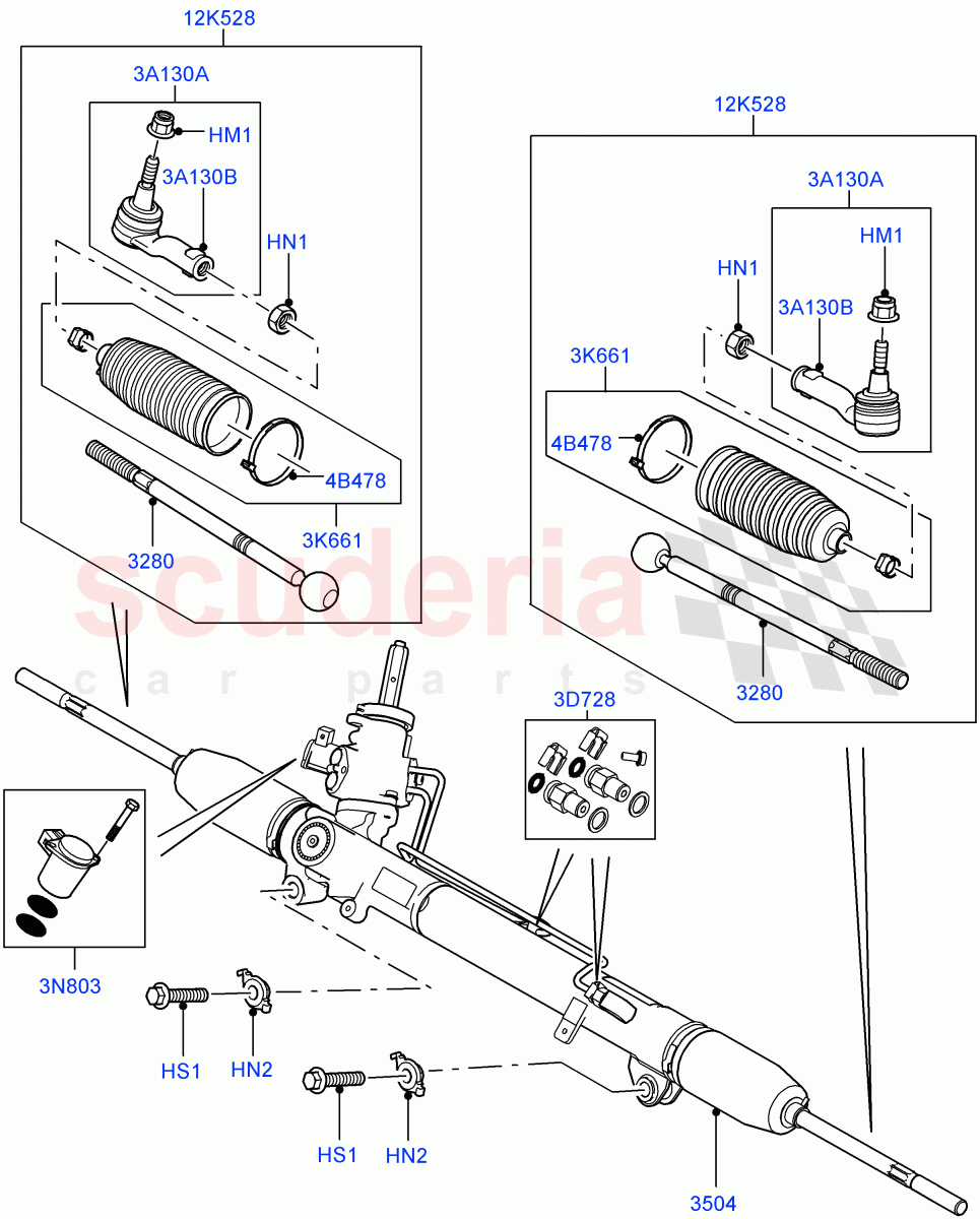 Steering Gear((V)TO9A999999) of Land Rover Land Rover Range Rover Sport (2005-2009) [4.2 Petrol V8 Supercharged]