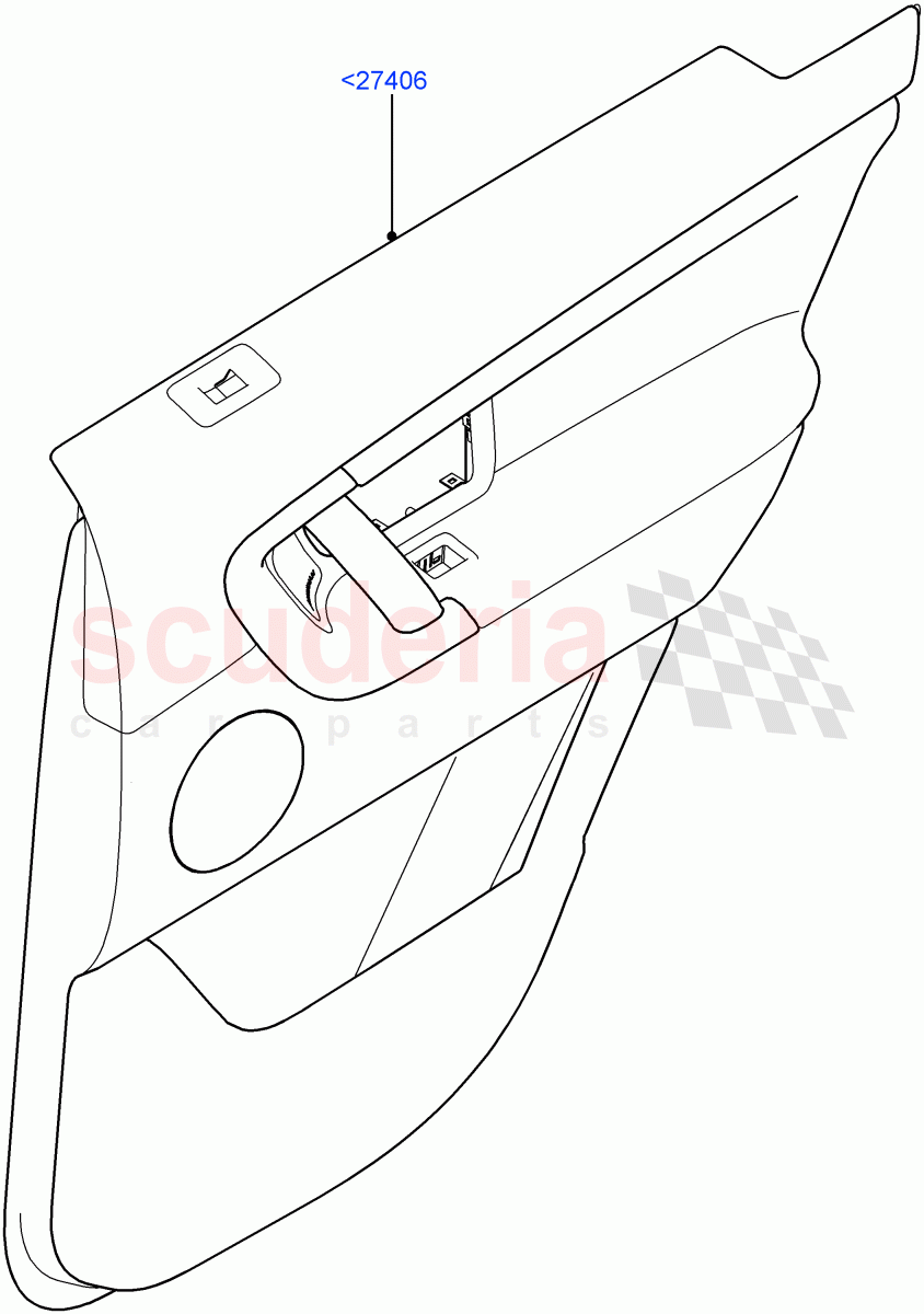 Rear Door Trim Panels(Itatiaia (Brazil))((V)FROMGT000001) of Land Rover Land Rover Discovery Sport (2015+) [2.0 Turbo Petrol GTDI]