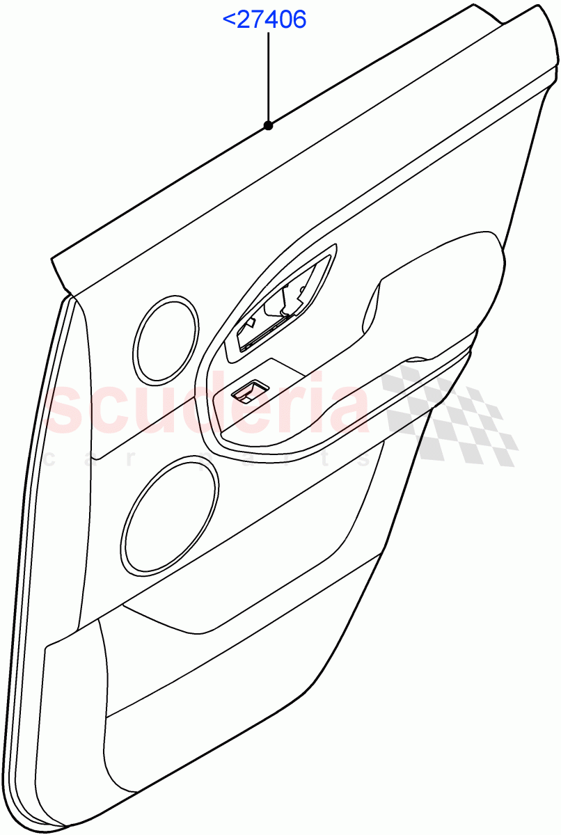 Rear Door Trim Panels(5 Door,Halewood (UK)) of Land Rover Land Rover Range Rover Evoque (2012-2018) [2.2 Single Turbo Diesel]