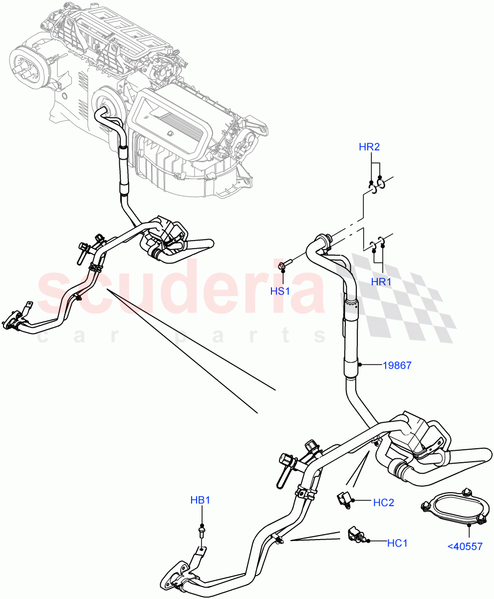 Air Conditioning Condensr/Compressr(With Front Comfort Air Con (IHKA),Premium Air Conditioning-Front/Rear)((V)TOJA999999) of Land Rover Land Rover Range Rover Sport (2014+) [3.0 DOHC GDI SC V6 Petrol]