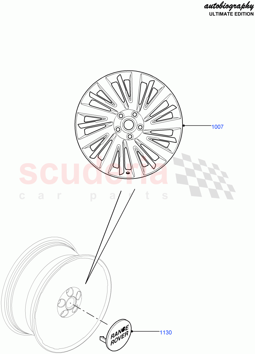 Wheels(Autobiography Ultimate Edition)((V)FROMBA344356) of Land Rover Land Rover Range Rover (2010-2012) [4.4 DOHC Diesel V8 DITC]