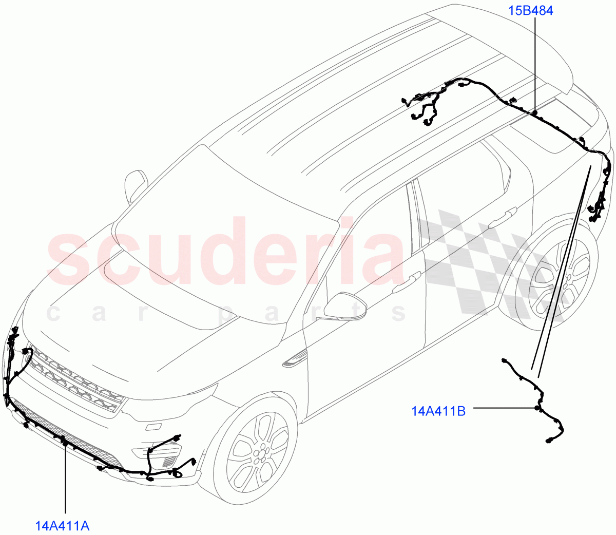 Electrical Wiring - Body And Rear(Bumper)(Changsu (China))((V)FROMFG000001) of Land Rover Land Rover Discovery Sport (2015+) [1.5 I3 Turbo Petrol AJ20P3]