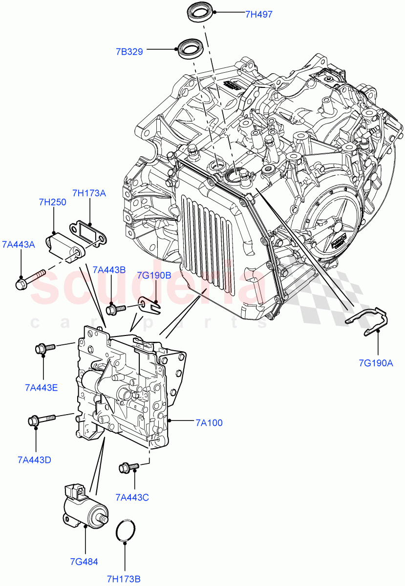 Valve Body - Main Control & Servo's(6 Speed Auto AWF21 AWD) of Land Rover Land Rover Range Rover Evoque (2012-2018) [2.2 Single Turbo Diesel]