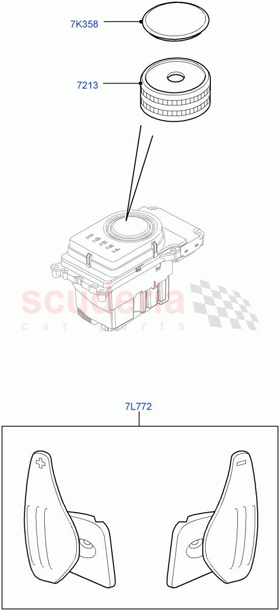 Interior Dress Up(Accessory, Gear Knob)((V)FROMAA000001) of Land Rover Land Rover Discovery 4 (2010-2016) [3.0 DOHC GDI SC V6 Petrol]