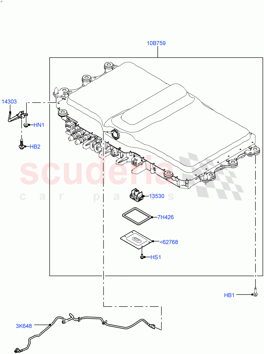 Hybrid Electrical Modules(Traction Battery)(Changsu (China),Electric Engine Battery-PHEV)((V)FROMKG446857) of Land Rover Land Rover Discovery Sport (2015+) [2.0 Turbo Petrol GTDI]