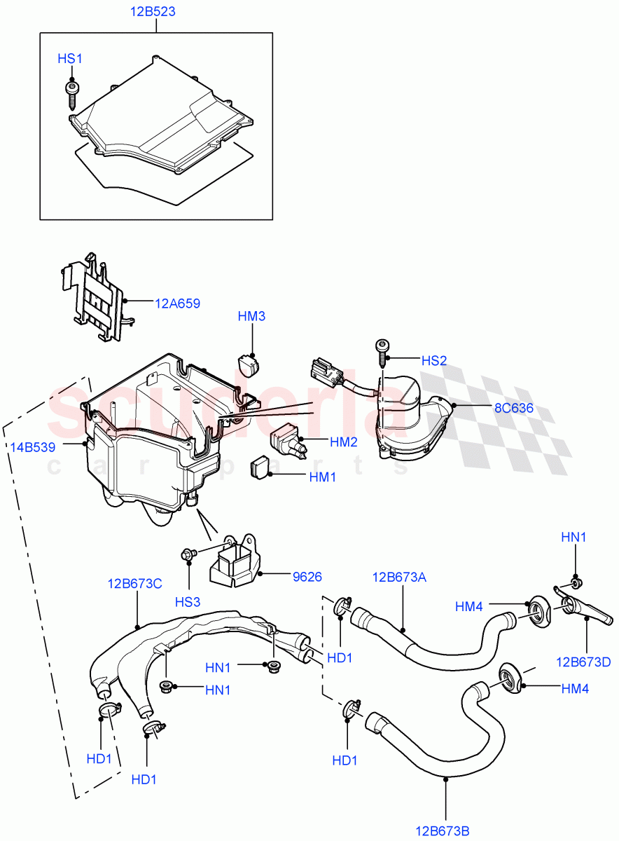 Electronic Control Box(3.6L V8 32V DOHC EFi Diesel Lion)((V)FROMAA000001) of Land Rover Land Rover Range Rover (2010-2012) [4.4 DOHC Diesel V8 DITC]