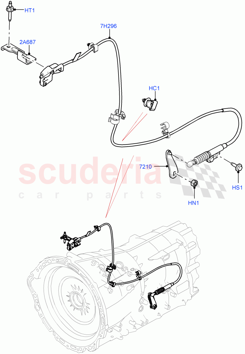 Gear Change-Automatic Transmission(8HP Gen3 Hybrid Trans)((V)FROMMA000001) of Land Rover Land Rover Range Rover Velar (2017+) [2.0 Turbo Diesel]