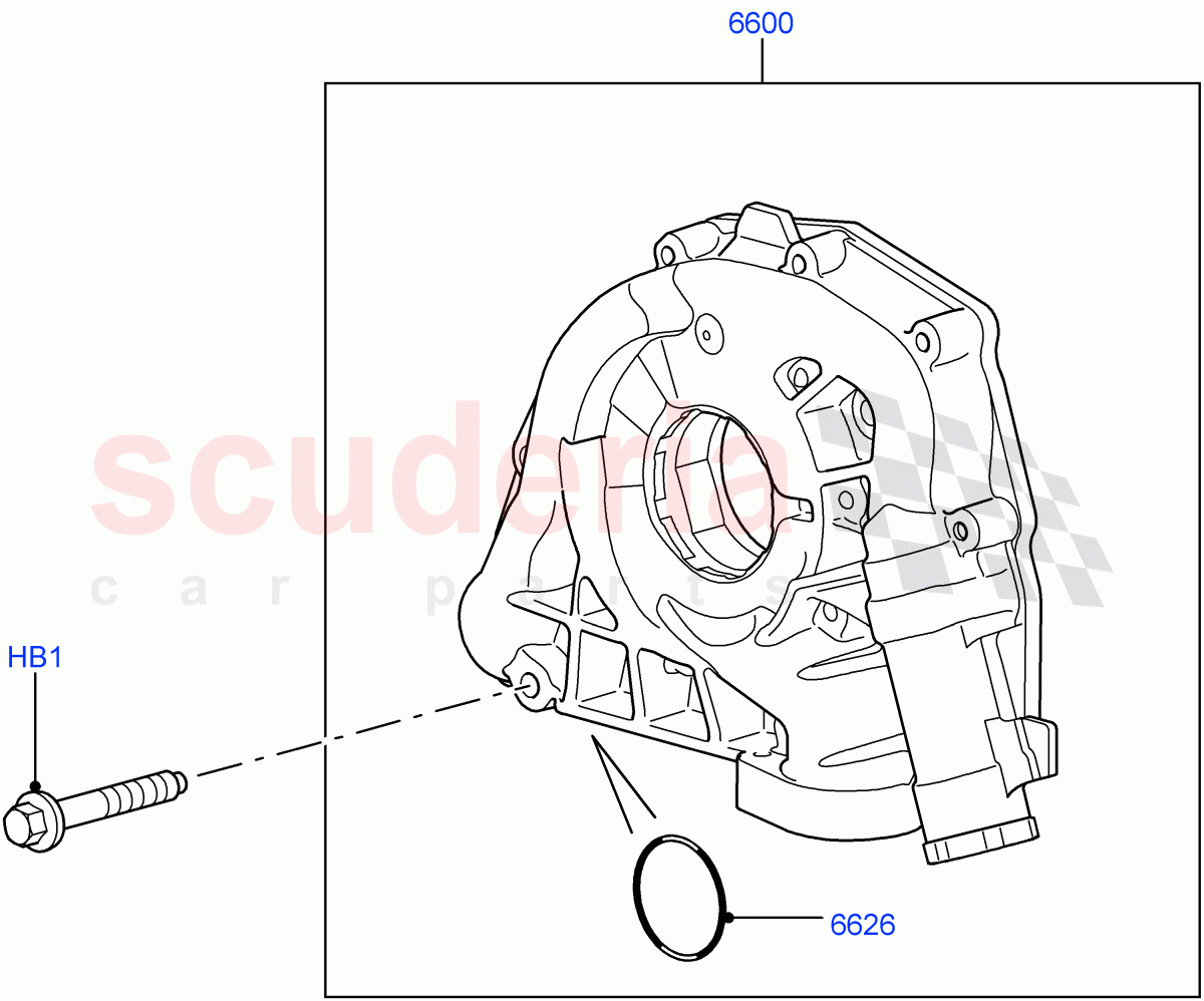 Oil Pump (AJ Petrol 4.4 V8 EFI (220KW)) of Land Rover Land Rover Range Rover Sport (2005-2009) [4.4 AJ Petrol V8]