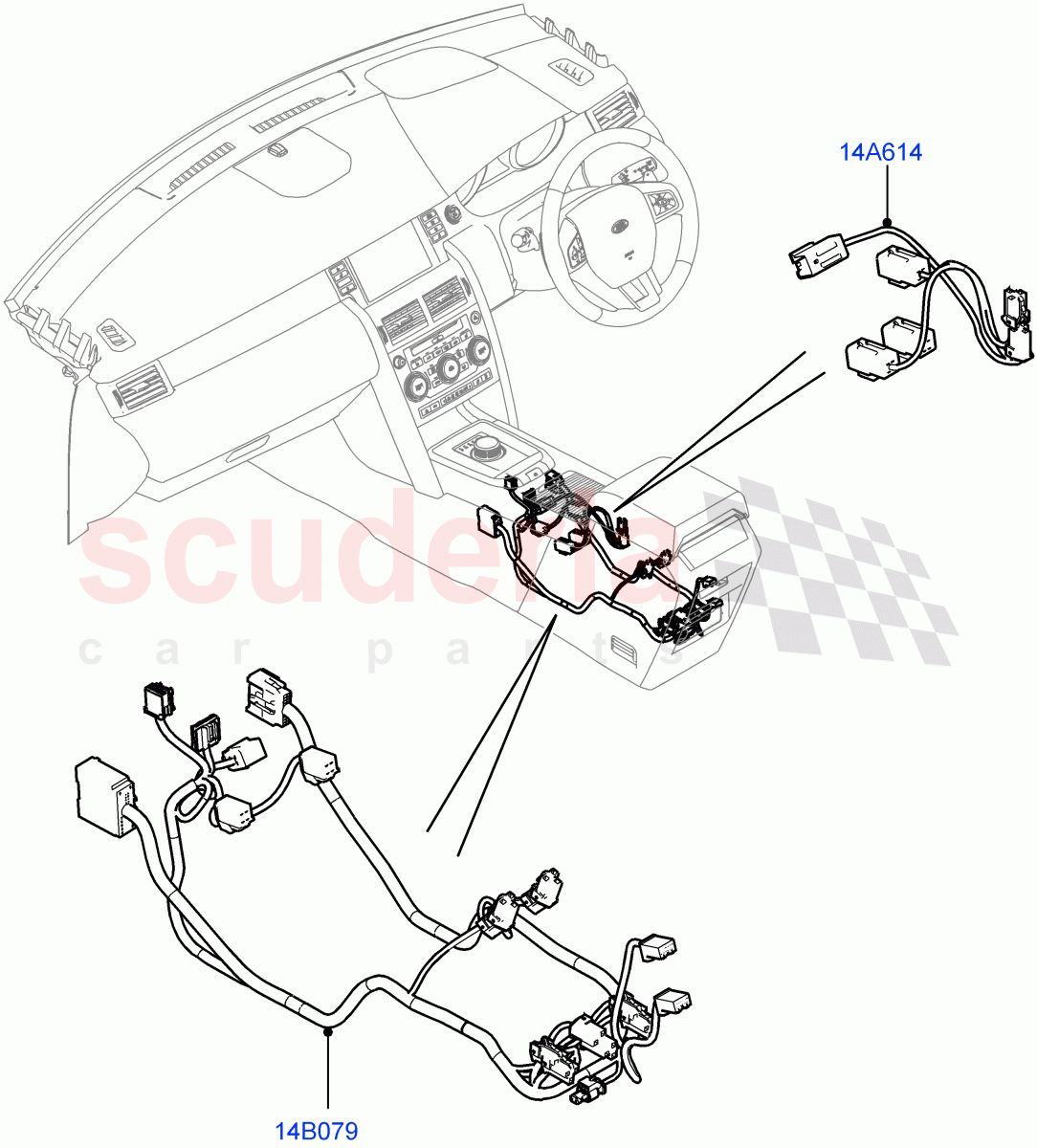 Electrical Wiring - Engine And Dash(Console)(Itatiaia (Brazil))((V)FROMGT000001) of Land Rover Land Rover Discovery Sport (2015+) [1.5 I3 Turbo Petrol AJ20P3]