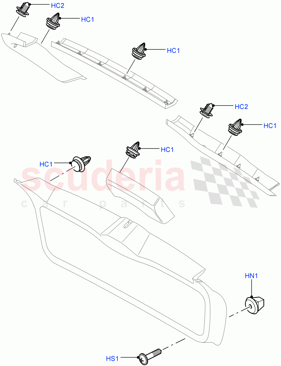 Back Door/Tailgate Trim Instllation((V)FROMAA000001) of Land Rover Land Rover Range Rover Sport (2010-2013) [3.6 V8 32V DOHC EFI Diesel]