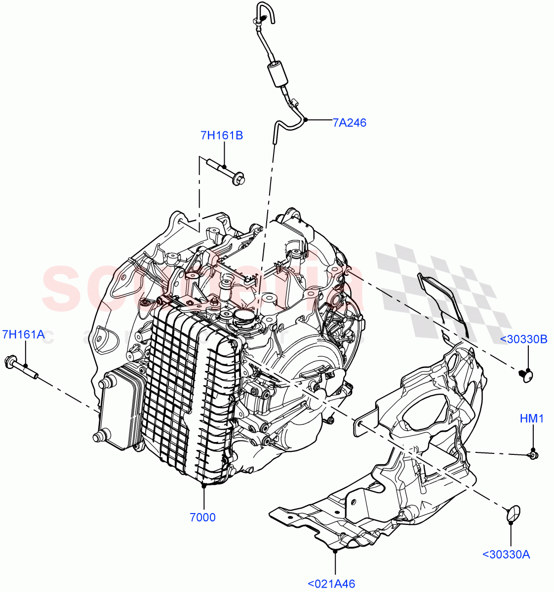 Auto Trans Assy & Speedometer Drive(2.0L AJ21D4 Diesel Mid,9 Speed Auto Trans 9HP50,Halewood (UK))((V)FROMMH000001) of Land Rover Land Rover Discovery Sport (2015+) [2.0 Turbo Petrol AJ200P]