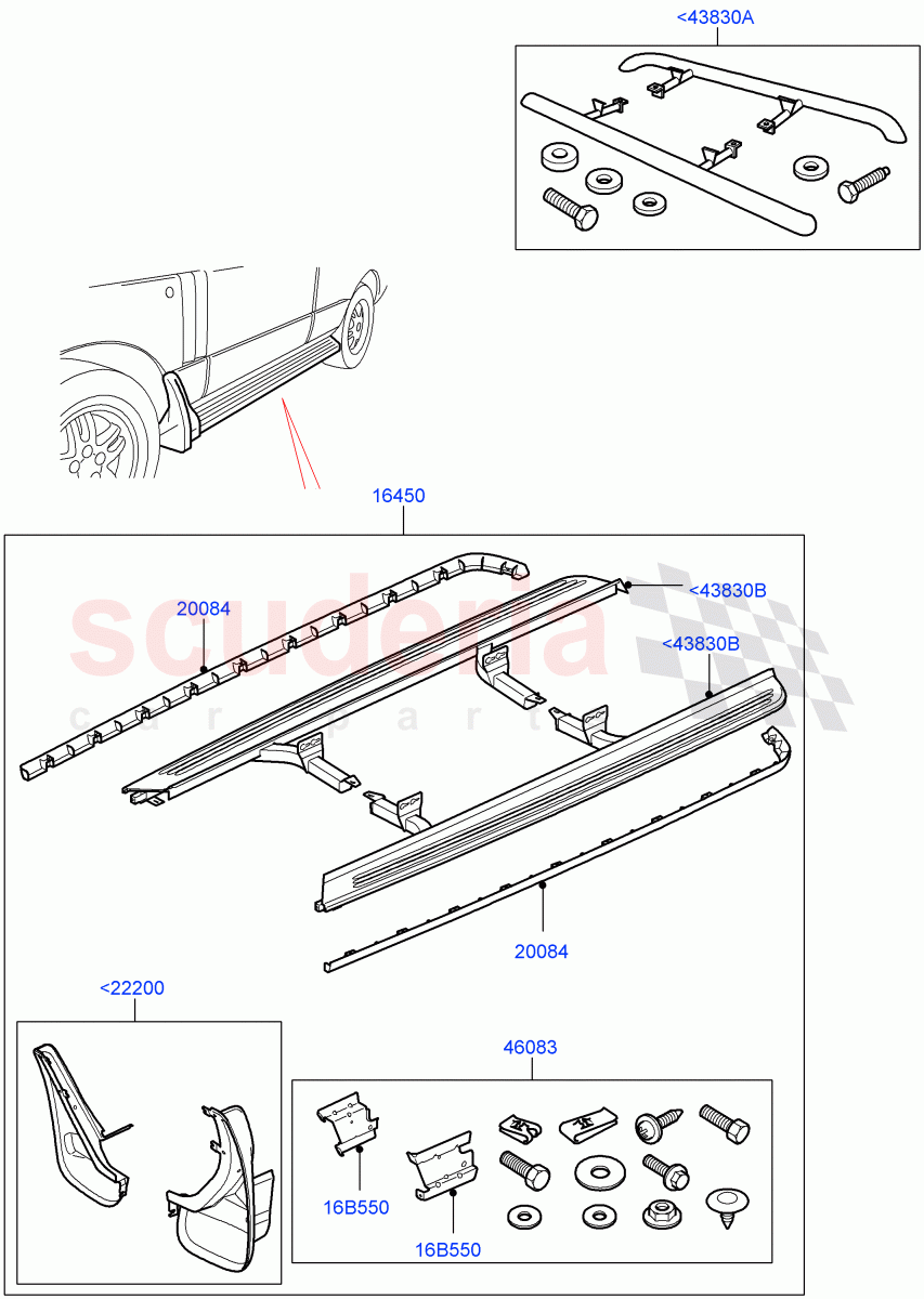 Lower Body Guards And Shields(Accessory)(Less Power Deployable Running Board)((V)FROMAA000001) of Land Rover Land Rover Range Rover (2010-2012) [5.0 OHC SGDI SC V8 Petrol]