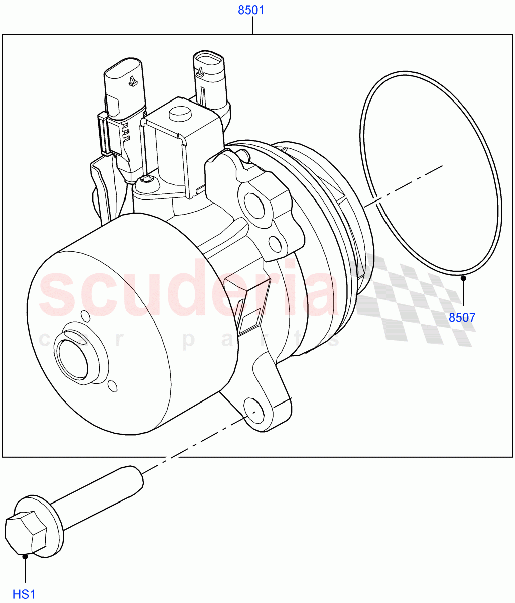 Water Pump(Main Unit)(3.0L AJ20D6 Diesel High)((V)FROMLA000001) of Land Rover Land Rover Range Rover (2012-2021) [3.0 I6 Turbo Diesel AJ20D6]