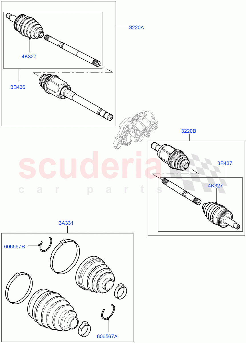 Drive Shaft - Front Axle Drive(Drive Shaft & Boot Kits)((V)FROMAA000001) of Land Rover Land Rover Discovery 4 (2010-2016) [5.0 OHC SGDI NA V8 Petrol]