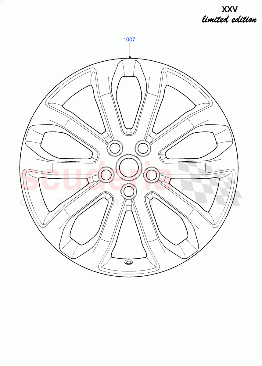 Wheels(XXV Anniversary LE)((V)FROMEA000001) of Land Rover Land Rover Discovery 4 (2010-2016) [4.0 Petrol V6]