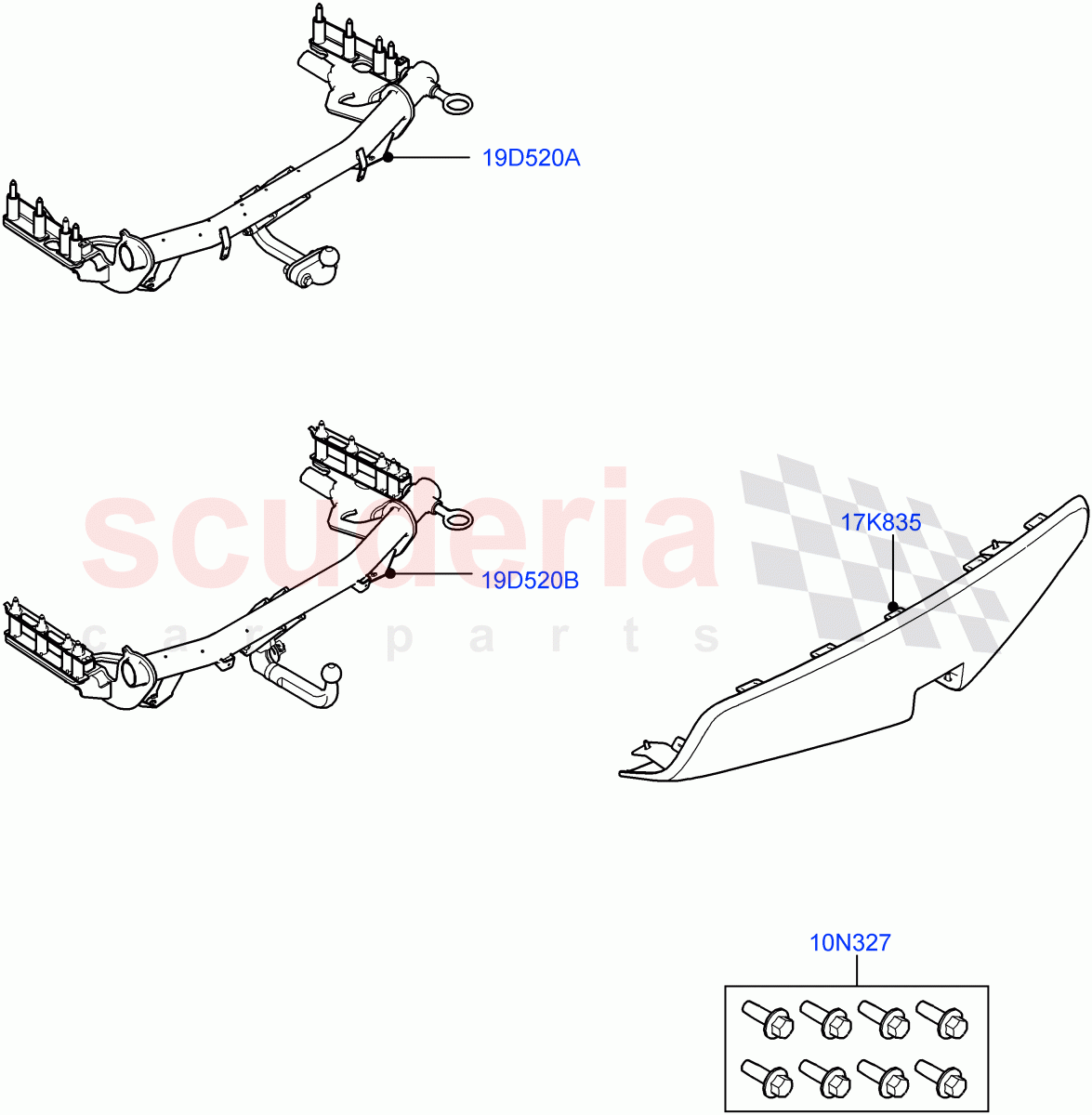 Towing Equipment(Accessory)(Itatiaia (Brazil))((V)TOKT999999) of Land Rover Land Rover Discovery Sport (2015+) [2.0 Turbo Diesel AJ21D4]