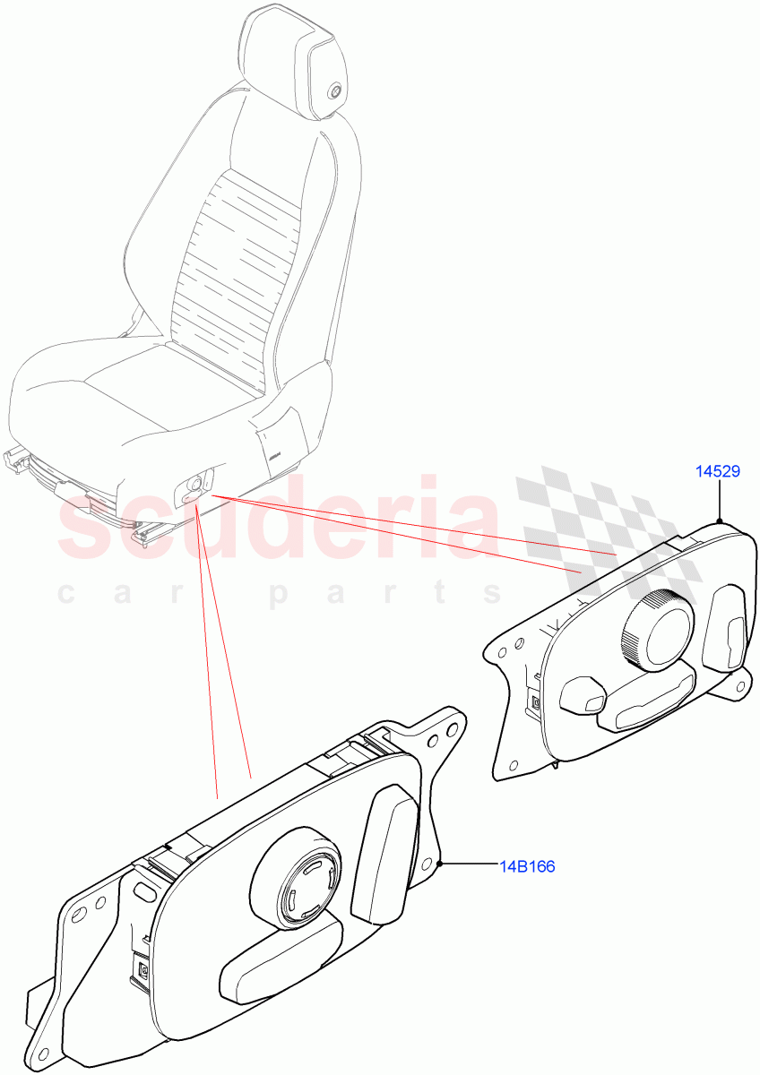 Switches(Seats)(Electric Front Seat Adj Non-Memory,Halewood (UK),Electric Front Seat Adj Drv Memory,Driver/Pass Elec Fr Seat Adj/Memory)((V)FROMJH000001) of Land Rover Land Rover Discovery Sport (2015+) [1.5 I3 Turbo Petrol AJ20P3]