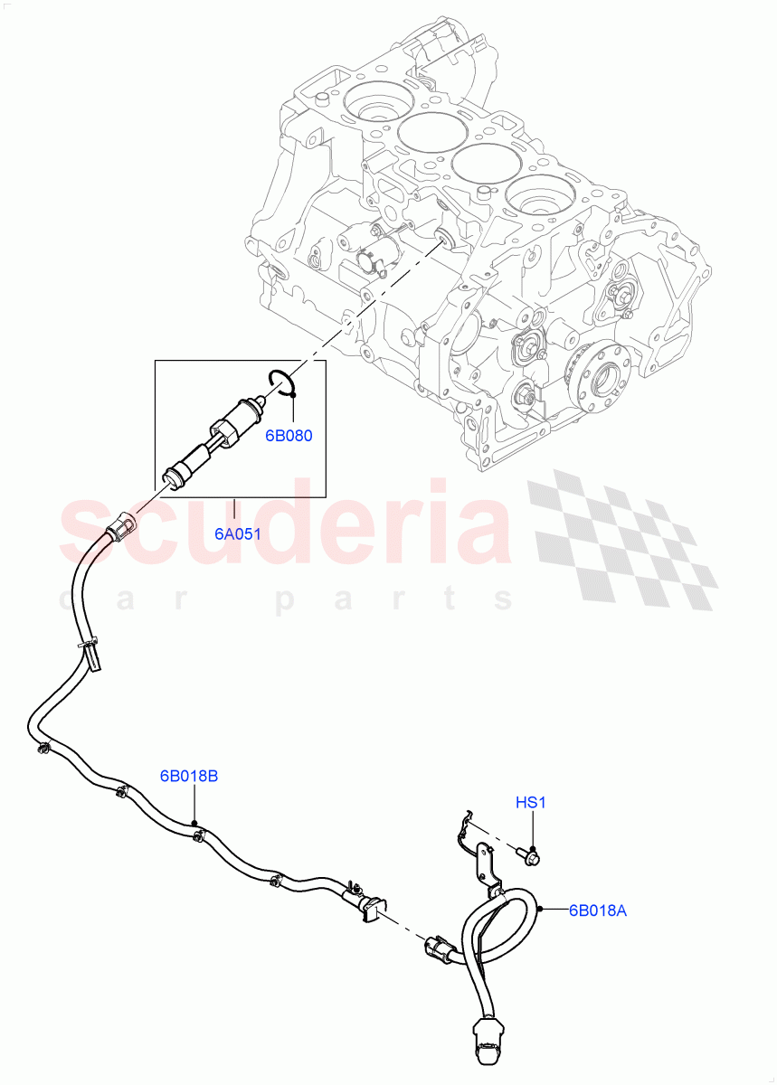 Engine Heater(2.0L AJ21D4 Diesel Mid,Halewood (UK),Immersion Heater-700W/220V,Immersion Heater - 700W / 110V)((V)FROMMH000001) of Land Rover Land Rover Discovery Sport (2015+) [2.0 Turbo Diesel AJ21D4]