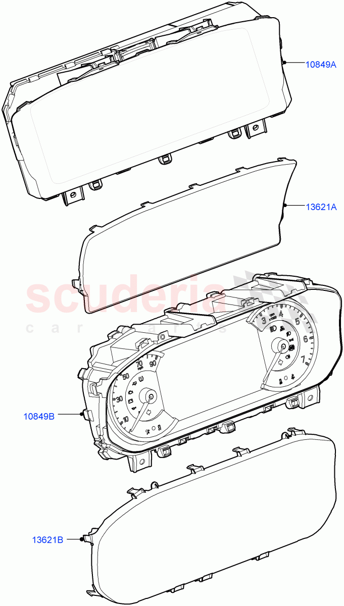 Instrument Cluster(Itatiaia (Brazil)) of Land Rover Land Rover Range Rover Evoque (2019+) [2.0 Turbo Diesel AJ21D4]