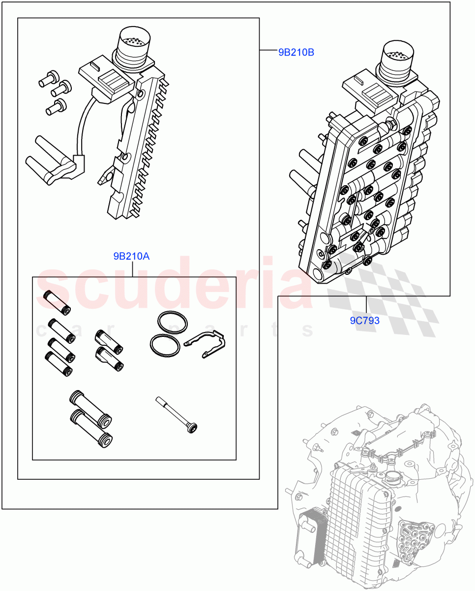 Valve Body - Main Control & Servo's(9 Speed Auto AWD,Changsu (China))((V)FROMEG000001) of Land Rover Land Rover Range Rover Evoque (2012-2018) [2.0 Turbo Petrol GTDI]