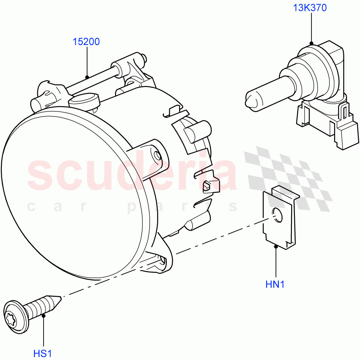 Front Fog Lamps((V)TO9A999999) of Land Rover Land Rover Range Rover Sport (2005-2009) [3.6 V8 32V DOHC EFI Diesel]