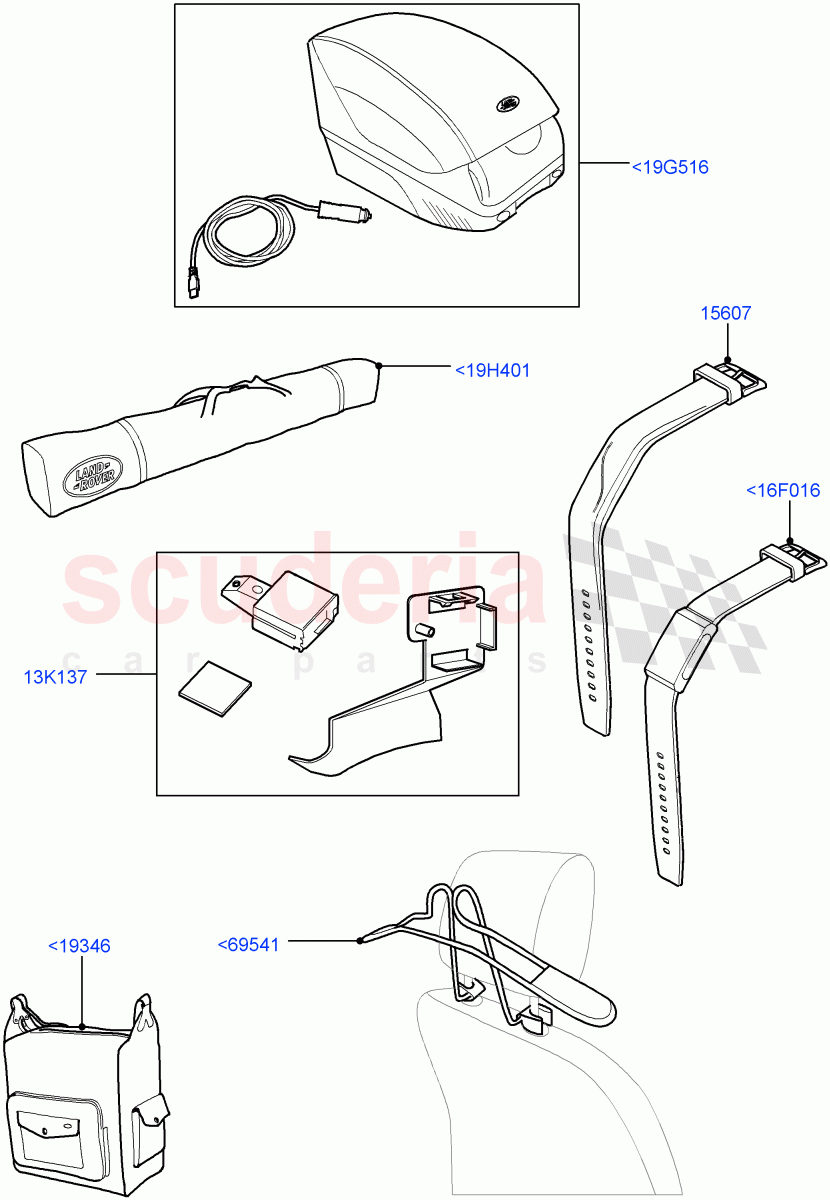Touring Accessories (Accessory) of Land Rover Land Rover Range Rover Sport (2014+) [3.0 I6 Turbo Diesel AJ20D6]